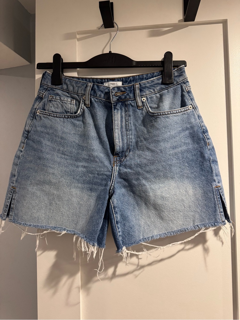Forever 21 Light Blue Denim Cutoff Shorts - Women